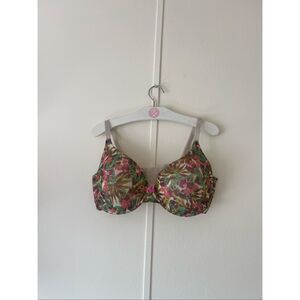 Gilligan & O’Malley Floral Print Favorite Lightly Lined Bra Woman’s Size 38D